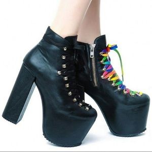 UNIF “Hellbound” Black Boots - Brand New. Sz 6